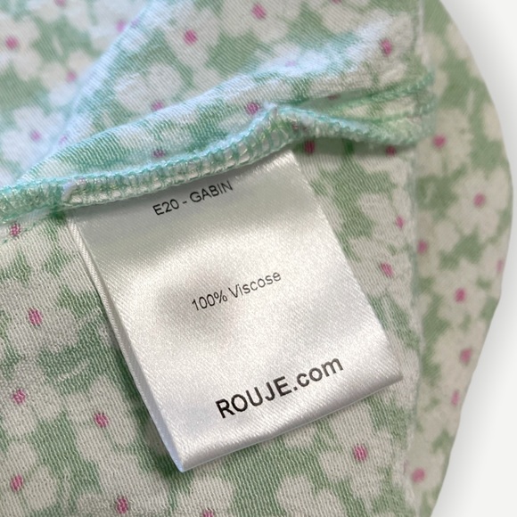 Rouje Paris Gabin Fleurette Menthol Wrap Dress - Picture 9 of 11